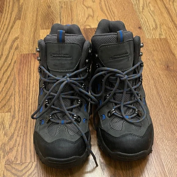 Mountain Warehouse Gray and Blue Outdoor hiking Boots - Picture 3 of 9